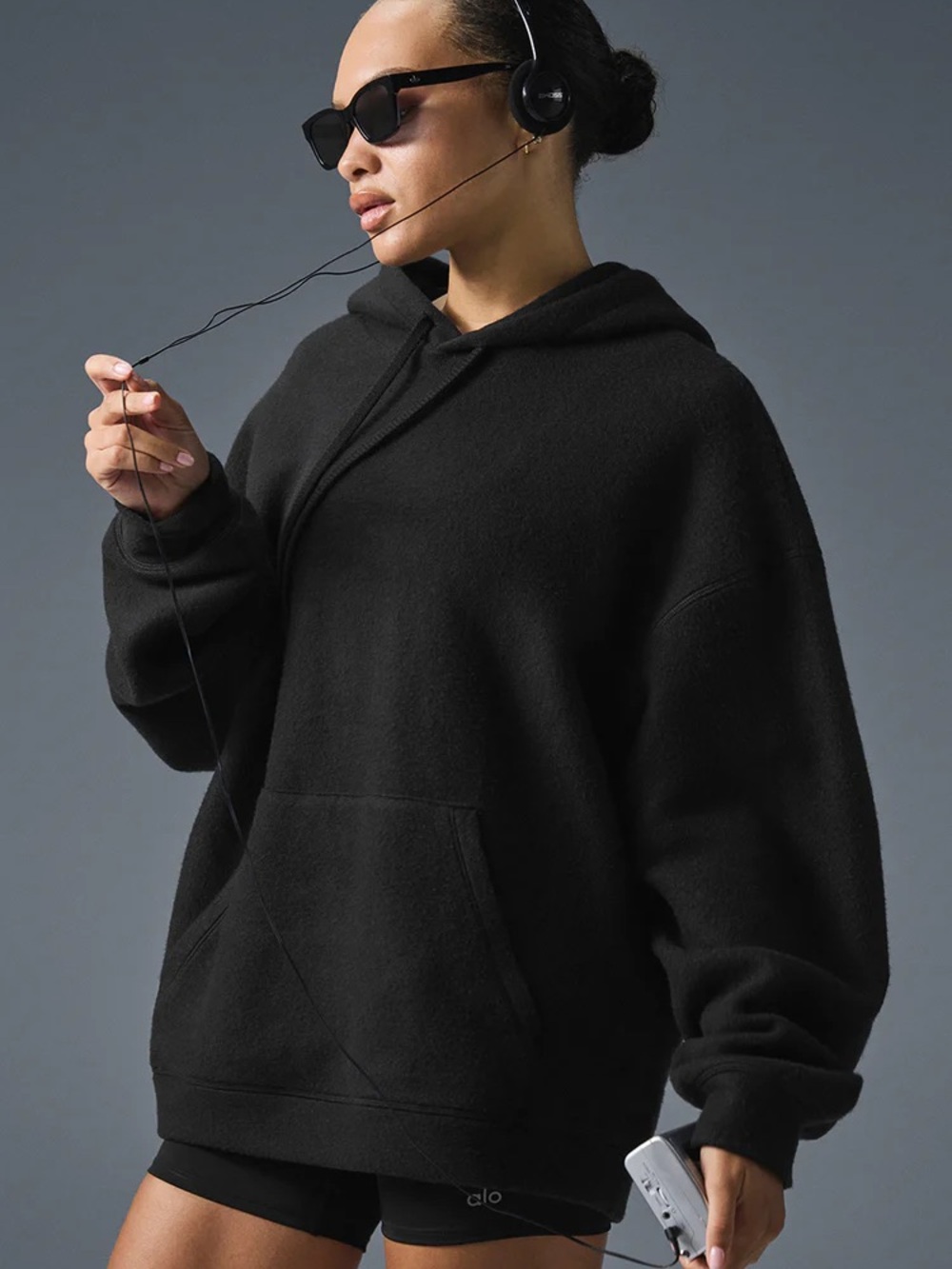 ALO Yoga Triumph Restore Hoodie in Black - S